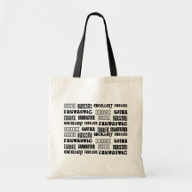 Cool Modern Design 4 Grandfathers  Positive Words Tote Bag