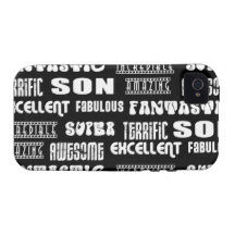 Cool Modern Design 4 Sons  Positive Words Case-Mate iPhone 4 Cases