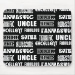 Cool Modern Design for Uncles : Positive Words Mousepad