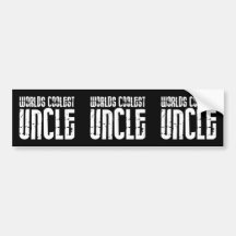 Cool Modern Urban Uncles : Worlds Coolest Uncle Bumper Sticker