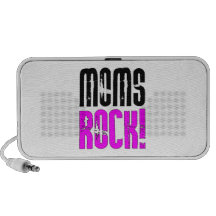 Cool Mothers Day Birthdays Christmas : Moms Rock Laptop Speakers