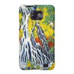 Cool oriental japanese hokusai Waterfall forest ar Samsung Galaxy SII Covers