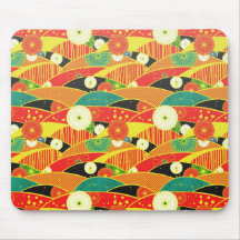 Cool oriental japanese pattern mousepad