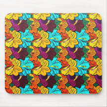 Cool  oriental spring colourful flowers mousepad