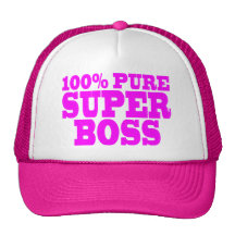 Cool Pink Gifts for Bosses : 100% Pure Super Boss Mesh Hats