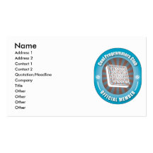 Cool Programmers Club Business Card Templates