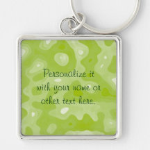Cool Retro Chartreuse Key Chain