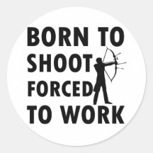 Cool Shoot Designs Round Sticker