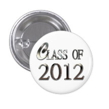 Cool Silver & Any Colour 2012 Graduation Button