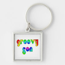 Cool Sons Birthdays Christmas : Groovy Son Key Chain