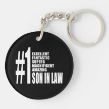 Cool Sons in Law : Number One Son in Law Keychains