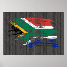 Cool South African flag design Poster