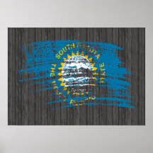 Cool South Dakotan flag design Poster
