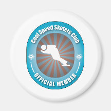 Cool Speed Skaters Club Magnets