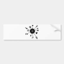 Cool Sun Design! Bumper Stickers