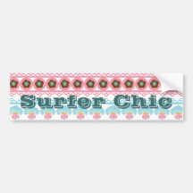 Cool Surfer Chic Bumper Sticker