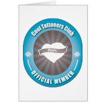 Cool Tattooers Club Greeting Cards