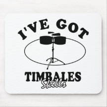 Cool timbales musical instrument designs mousepad
