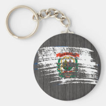 Cool West Virginian flag design Keychain