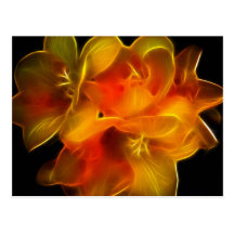 Cool Yellows and Oranges Post Card