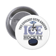 Coolest Guys Play Hockey Button
