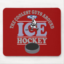 Coolest Guys Play Hockey Mousepads
