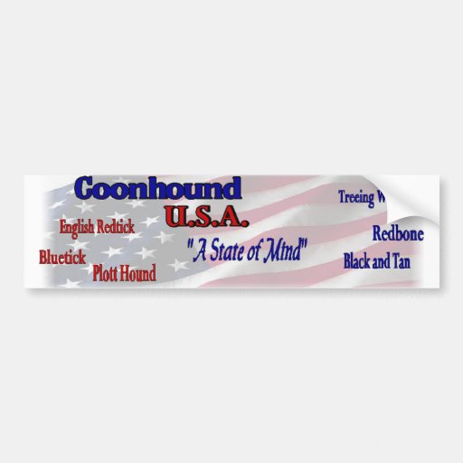 Coonhound Lovers Gifts Bumper Sticker