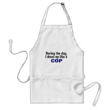 Cop During The Day Aprons