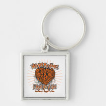 COPD Heart I Fight Like A Girl Keychain