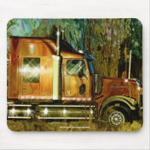 Copper Cargo Truck Transport Truck Driver Mousepad
