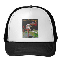 Copper Plate Flamingos Hat