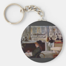 Copy of In Cafe by Edouard Manet Keychain