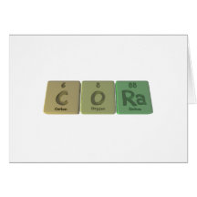 Cora as Carbon Oxygen Radium Card