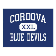 Cordova - Blue Devils - High - Cordova Alabama Postcard