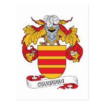 Cordova Family Crest Postcards