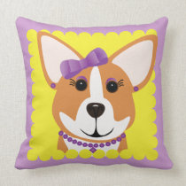 Corgi Lady pillows