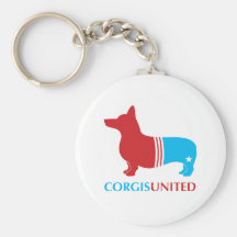 Corgis United Keychain