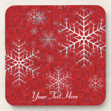 Cork Coaster - Snowflake Mosaic
