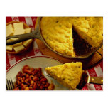 Cornbread, beans post cards