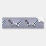 Corner clamps bumper stickers