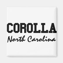 Corolla North Carolina Fridge Magnets