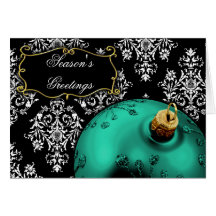 Corporate aqua Christmas Cards