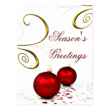 Corporate Christmas Greeting PostCards