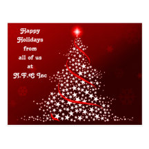 Corporate Christmas Greeting PostCards