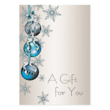 Corporate Holiday Gift Certificates Business Card Templates