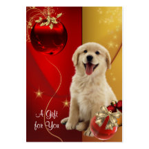 Corporate Holiday Gift Certificates Business Card Template