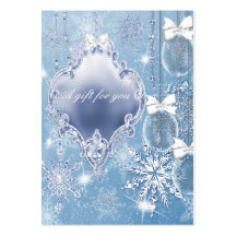 Corporate Holiday Gift Certificates Business Card Template