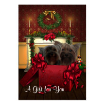 Corporate Holiday Gift Certificates Business Card Template