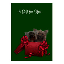 Corporate Holiday Gift Certificates Business Card