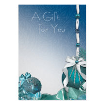 Corporate Holiday Gift Certificates Business Cards